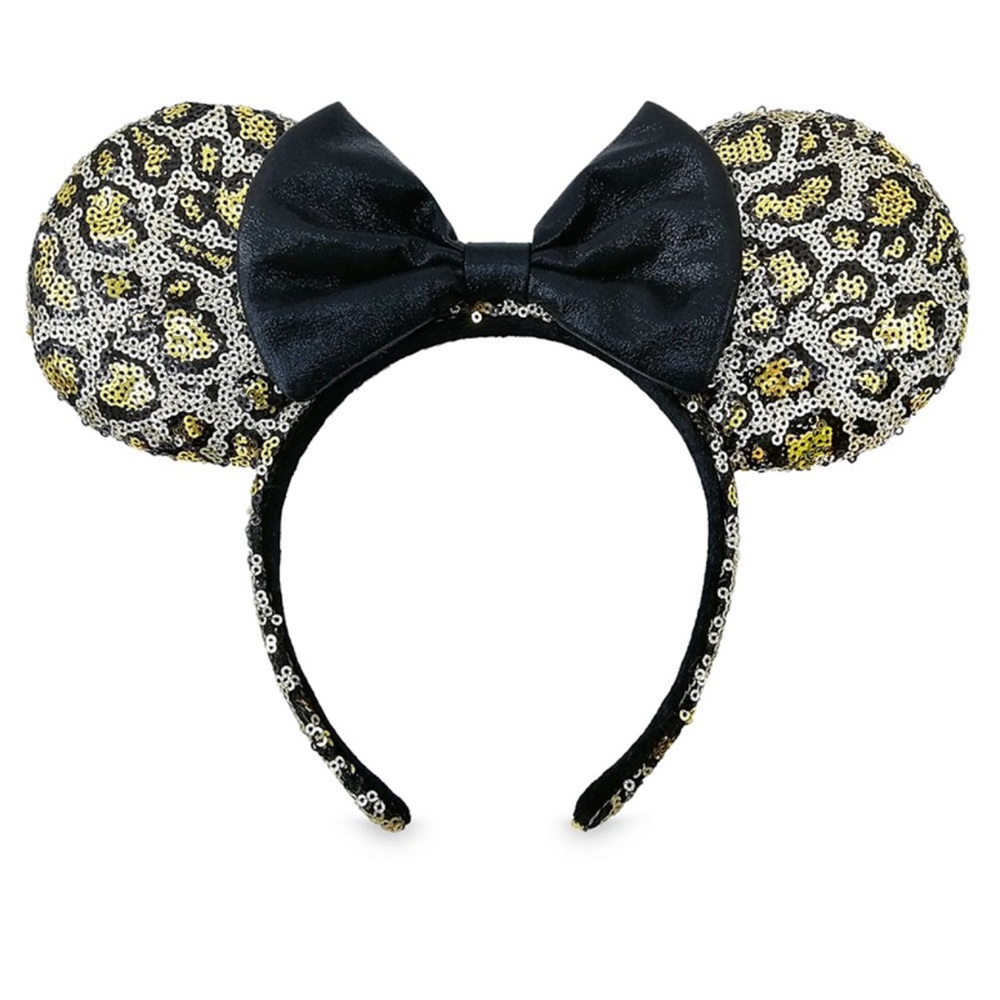 Leopard Sequin Mouse Ears Headband